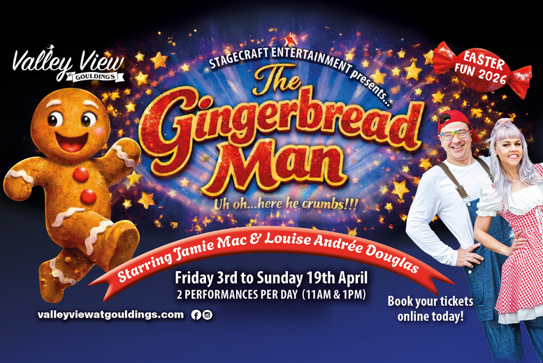 The Gingerbread Man Easter Panto at Valley View Adventure Park - 3rd-19th April | Wowcher
