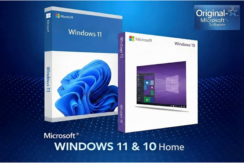 Windows 10 or 11 Home Edition Lifetime Licence - One-Time Purchase | Wowcher