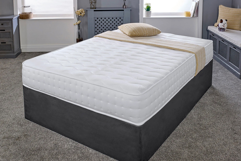 Elegance Memory Foam Sprung Mattress - 5 Size Options, Pressure Relief & Cool Touch | Wowcher