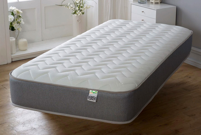 Zig Zag Memory Fibre Hybrid Mattress - Single, Double, King & More | Wowcher
