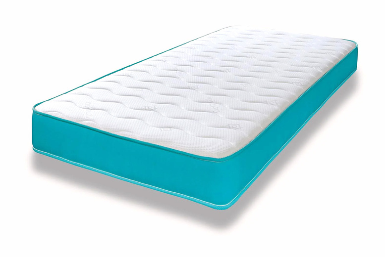 Children's Aqua Blue Memory Foam Mattress - Fun, Safe & Supportive | Wowcher