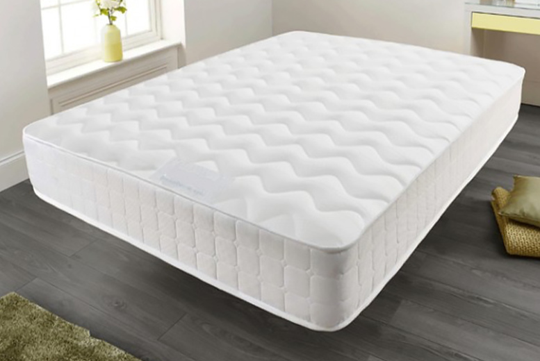 Memory Foam Quilted Sprung Mattress - 7 or 10" | Wowcher