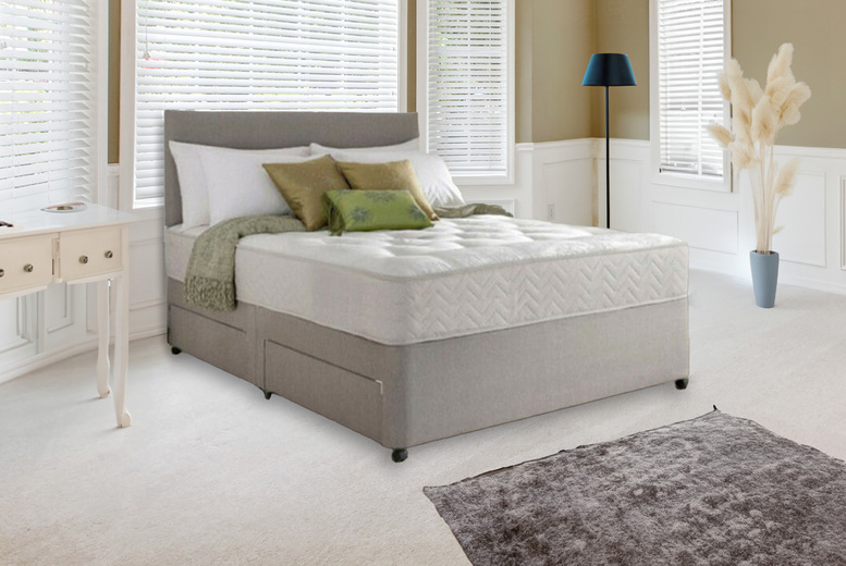 Divan Bed with Memory Foam & Storage | Wowcher