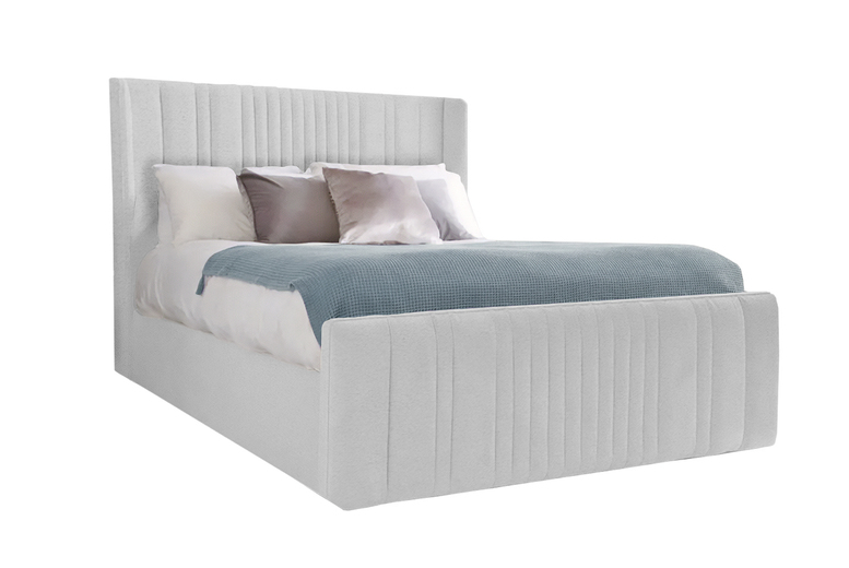 JANUARY EXCLUSIVE! Hampton Wingback Boucle Bed With Option Of Free 13.5G Mattress | Wowcher