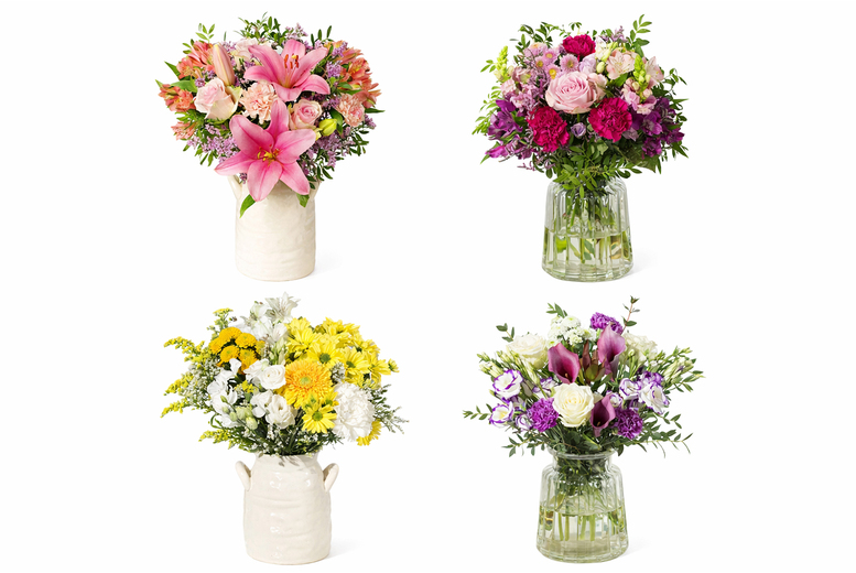 Bunches Florapost Ltd Unisex Bunches Mother's Day Flower Bouquets - Choose From 4 Stunning Bouquets | Wowcher