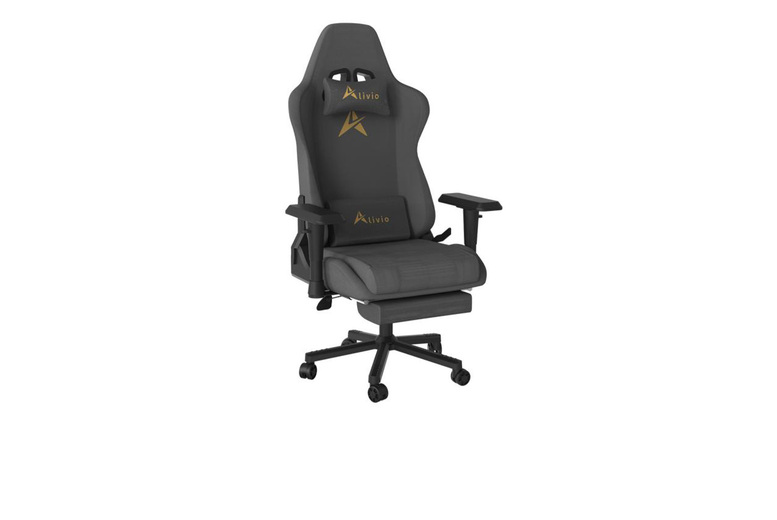 Hirix International Ltd Premium Velvet Ergonomic Gaming Chair With Adjustable Recliner & Footrest For Comfort | Wowcher