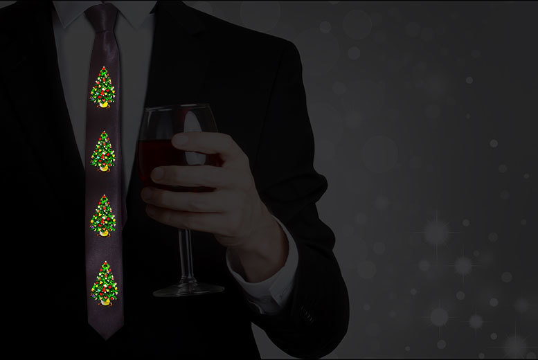 christmas tie with led lights