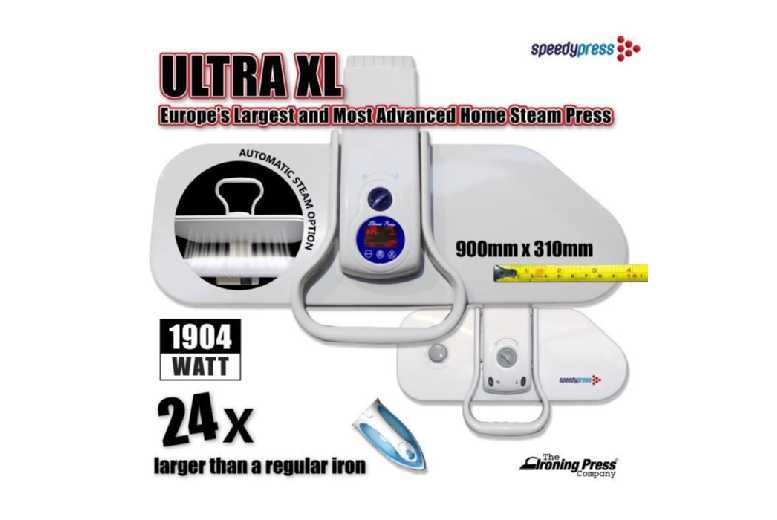 Jerry Fried & Co. Ltd Unisex Ultra Xl Steam Iron Press 2200W - Large 90X31cm Professional Kitchen Appliance With Accessories | Wowcher