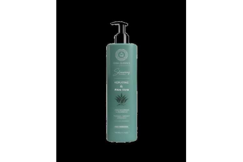 Sykz Unisex Kera Queen Aloe Vera & Keratin Repair Shampoo 500Ml - For All Hair Types, Anti-Frizz & Moisturising | Wowcher