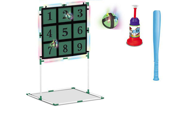 Oberobiz Co., Limited Unisex Kids Dark Kids Interactive 2 In 1 Auto Pitch Baseball & Target Practice Game Set, 2 Options | Wowcher