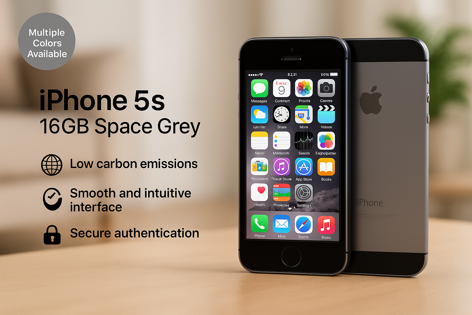 Refurbished iPhone 5s 16GB Space Grey Deal - Wowcher