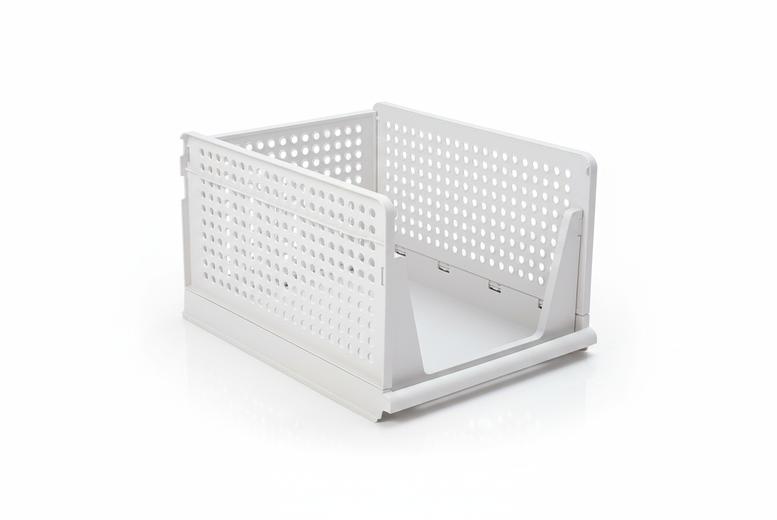 Living & Home Unisex White Set Of 4 Stackable Pull-Out Wardrobe Organiser Drawers | Wowcher