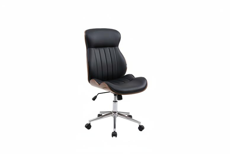 Living & Home Unisex Adjustable Height Swivel Office Chair With Casters | Wowcher