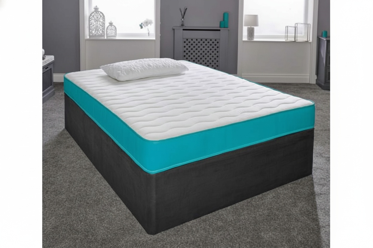 The Sleep People Ltd - Midnight Dreams Unisex Kids Hybrid Memory Foam Mattress With Cooling Cover - Medium Soft, Multiple Sizes | Wowcher