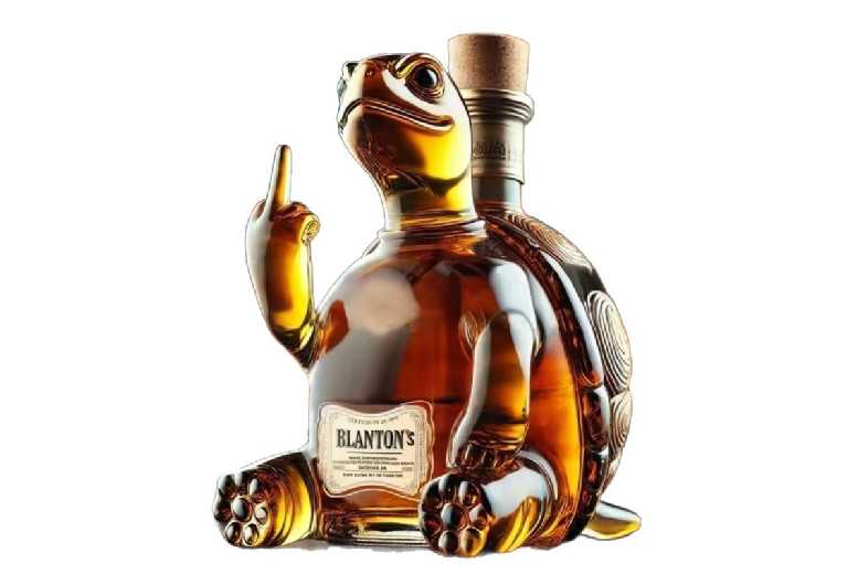 Epetlo Recruits Ltd / Coolfordeal Hand-Blown Borosilicate Glass Turtle Whiskey Bottle - Unique Tableware Decorative Decanter | Wowcher