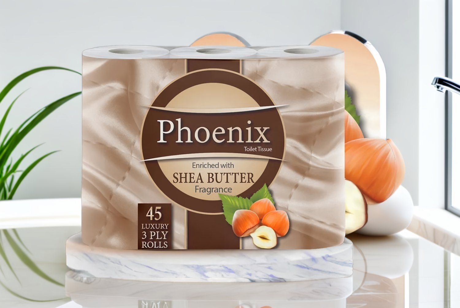 Alta & Co Trading Ltd Quilted 3Ply Shea Butter Fragranced Toilet Tissue - 45 Extra Soft Eco-Friendly Rolls | Wowcher
