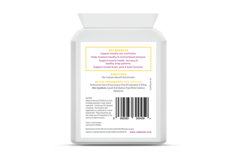Global Fulfillment Limited (Forever Cosmetics) Montmorency Cherry Capsules - 3 Month Vegan Supply For Recovery & Joint Health | Wowcher