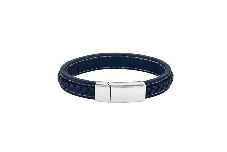 Gamechanger Asso T/A 50 Shade Of Lust Men's Genuine Leather Adjustable Magnetic Bracelet - Stainless Steel, Gift-Ready, 20.5Cm | Wowcher