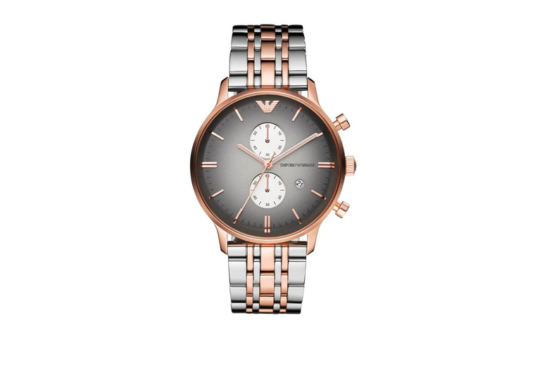 Emporio Armani Ar1721 Men's Rose Gold Quartz Watch - Stainless Steel, Water-Resistant, Classic Luxury | Wowcher