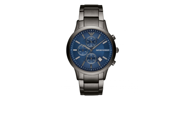 Emporio Armani Men's Renato Chronograph Watch With Blue Dial Ar11215 | Wowcher