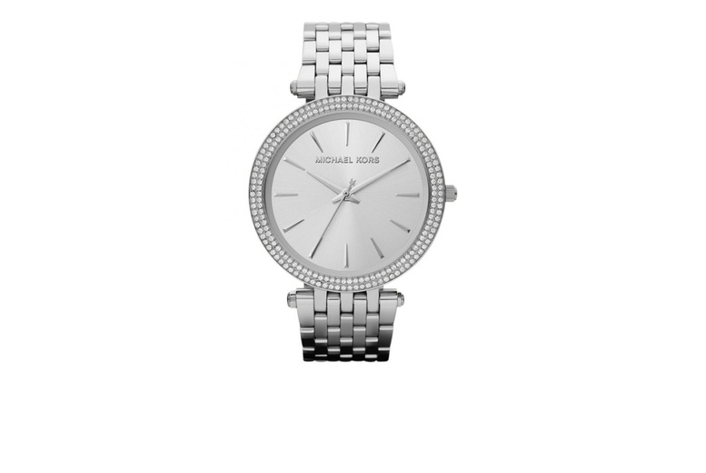 Michael Kors Mk3190 Darci Quartz Watch - Stainless Steel, Diamond Bezel, Water-Resistant, 39Mm Luxury Silver Ladies Watch | Wowcher