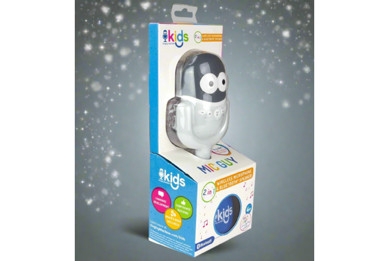 Global Fulfillment Limited (Forever Cosmetics) Unisex Kids Blue Children's Tooth Karaoke Microphone - Festive Gift For Kids With Led Lights | Wowcher