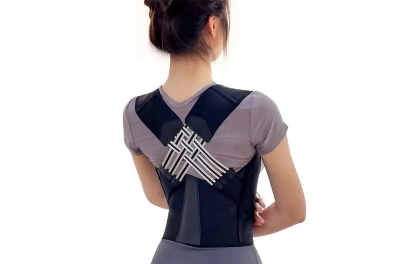 Oberobiz Co., Limited Unisex Back Brace Posture Corrector - 7 Sizes & 2 Colours | Wowcher