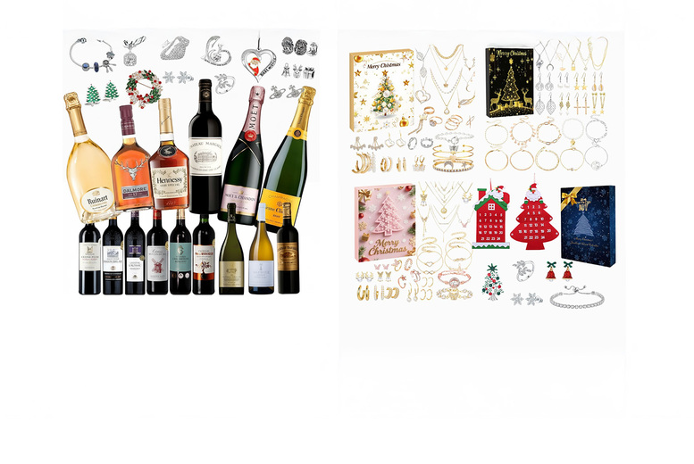Jaoyeh Trading Ltd Exquisite 24-Day Jewellery Advent Calendar With A Mystery Drink | Wowcher