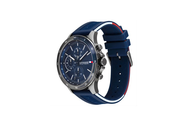 Priceline Travels Ltd T/A Hkm Traders Men's Blue Silicone Watch 1791721 With Large Analogue Dial & Date Feature + 1-Year Warranty Included | Wowcher