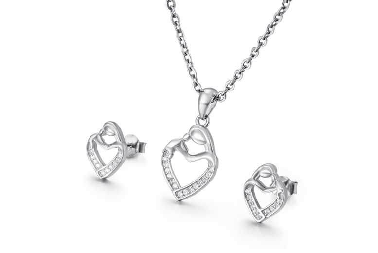 Gamechanger Asso T/A 50 Shade Of Lust S925 Sterling Silver Hypoallergenic Stud Earrings - White Gold Plated Mum To Be Jewellery | Wowcher