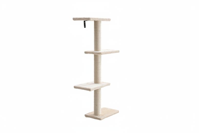 Living & Home Unisex Khaki Cat Tree Set With Hammock, Bed, & Sisal Rope Perch | Wowcher