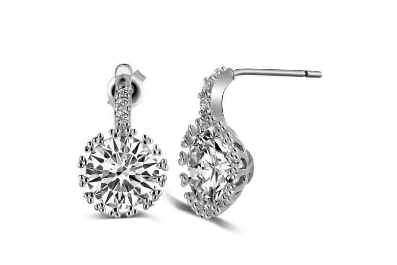 Gamechanger Asso T/A 50 Shade Of Lust Rhodium-Plated Crystal Necklace & Earrings Set - Gift Boxed Jewellery Set For Her | Wowcher