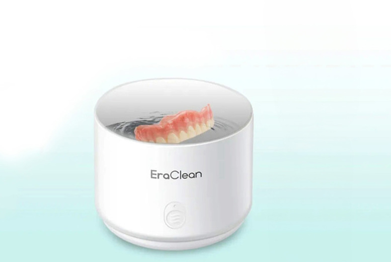 Oberobiz Co., Limited Ultrasonic Dental Cleaner & Jewellery Sanitiser - Sonic Technology, Travel Size, For Retainers, Mouth Guards & Dental Appliances | Wowcher