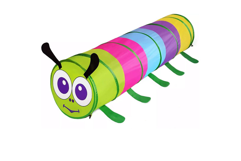 Oberobiz Co., Limited Unisex Kids Kids' Multicoloured Caterpillar Play Tunnel - Imaginative Outdoor Toy For Ages 3+ | Wowcher