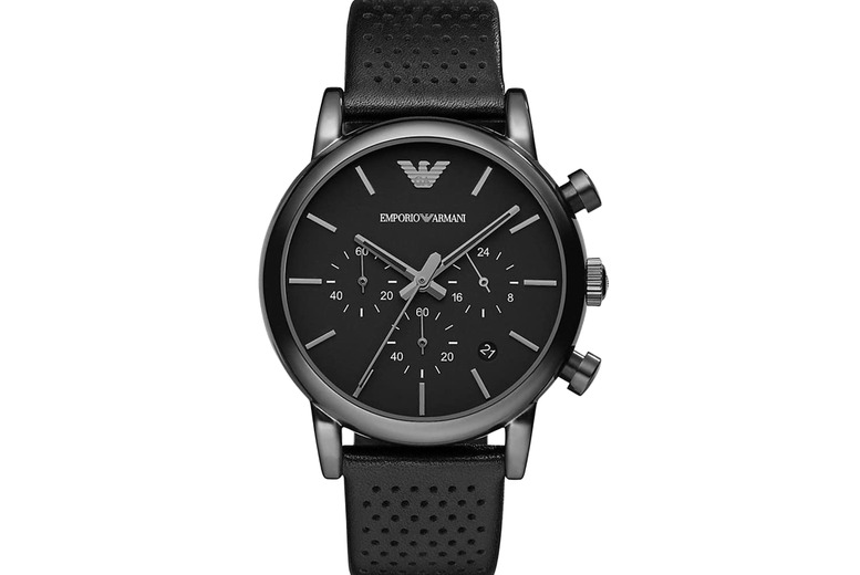 Emporio Armani Ar1737 Men's Quartz Chronograph Watch - Stainless Steel, Water-Resistant, 41Mm Classic Design | Wowcher