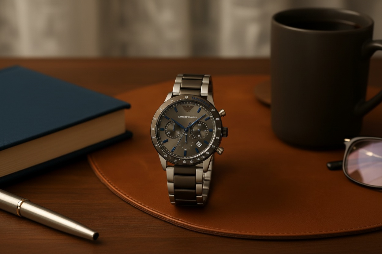Emporio Armani Ar11391 Chronograph - Two-Tone + 1-Year Warranty Included | Wowcher