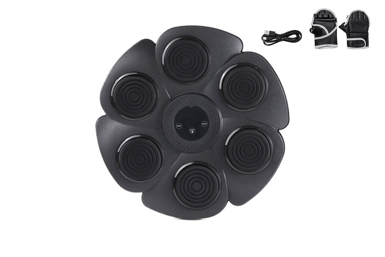 Oberobiz Co., Limited Unisex Black Smart Music Boxing Fitness Tracker - Interactive Home Workout, Bluetooth, Usb Rechargeable | Wowcher