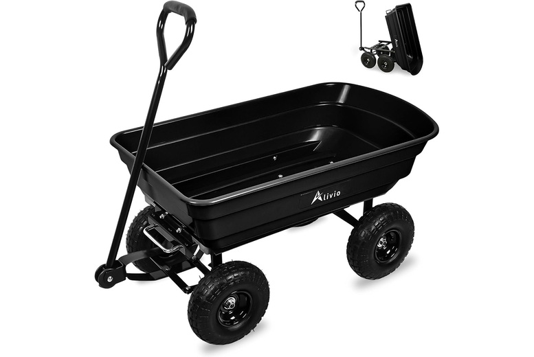 Hirix International Ltd Garden Wheelbarrow Trolley With 250Kg Capacity | Wowcher