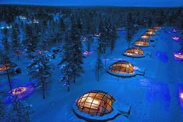 Finland Arctic Glass Igloo & Snow Hotel, B'fast & Flights