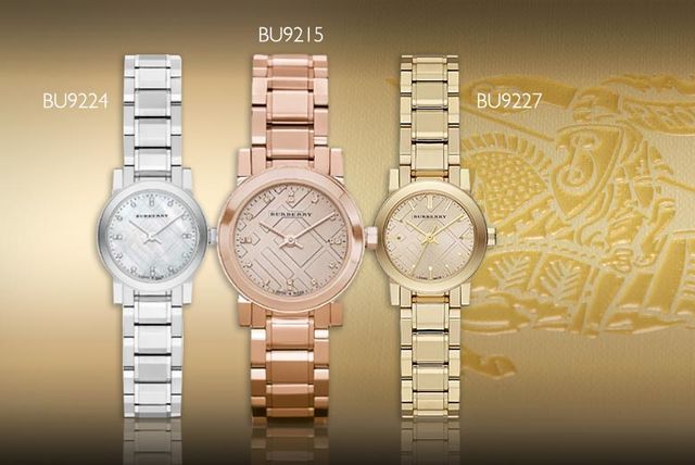 burberry watch womens gold