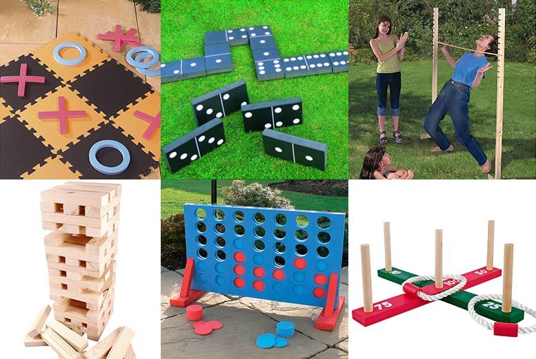 From £5 (from Hungry Bazaar) for a choice of six garden games - choose quoits, dominoes, jenga and more