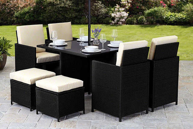 Napoli 9pc Rattan Cube Furniture Set - 2 Colours!