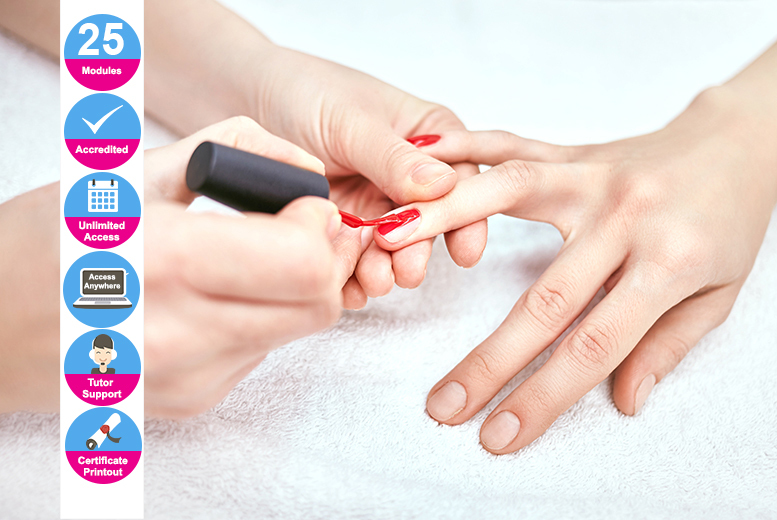 £16 instead of £299 (from New Skills Academy) for an online nail technician diploma course – save 95%