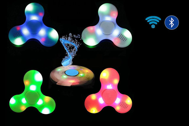 LED Fid Spinner With Bluetooth Speaker