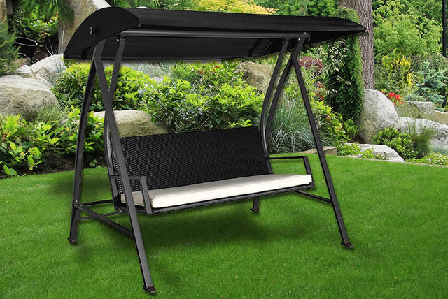 4 Seater Garden Swing Chair Shop Wowcher