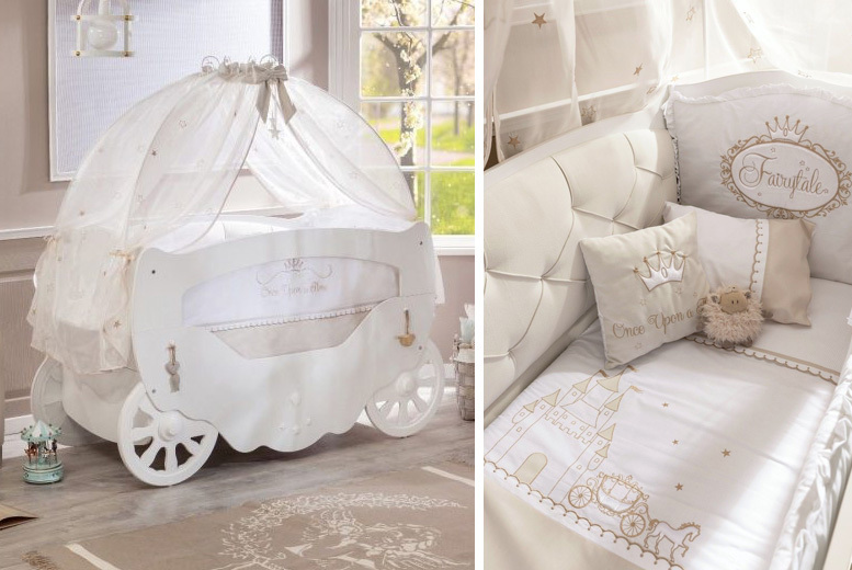 crushed velvet baby cot