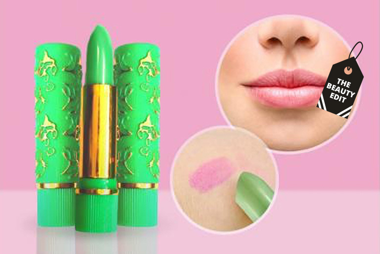 £3.99 instead of £18.00 (from Charles Oscar) for a 3 pack of colour changing lipsticks – save 78%