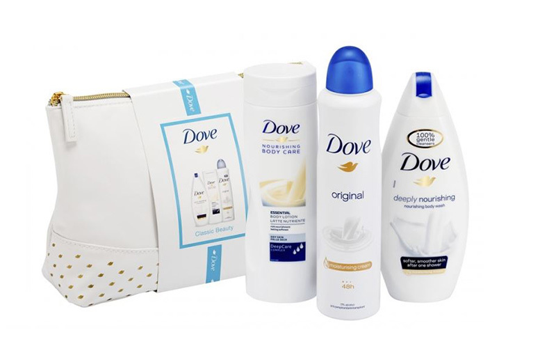 £8.99 (from Some More) for a Dove Classic wash bag gift set!