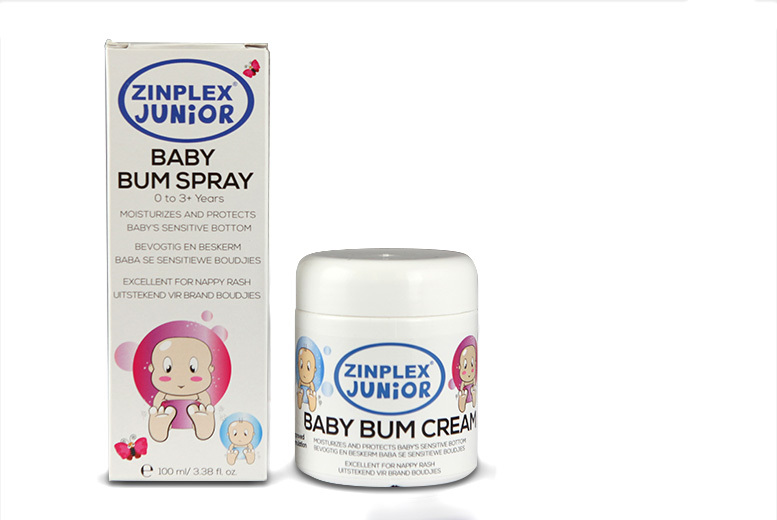 £4.99 (from Zinplex) for a tub of soothing nappy cream or 100ml nappy spray, or £8.99 for both – save up to 67%