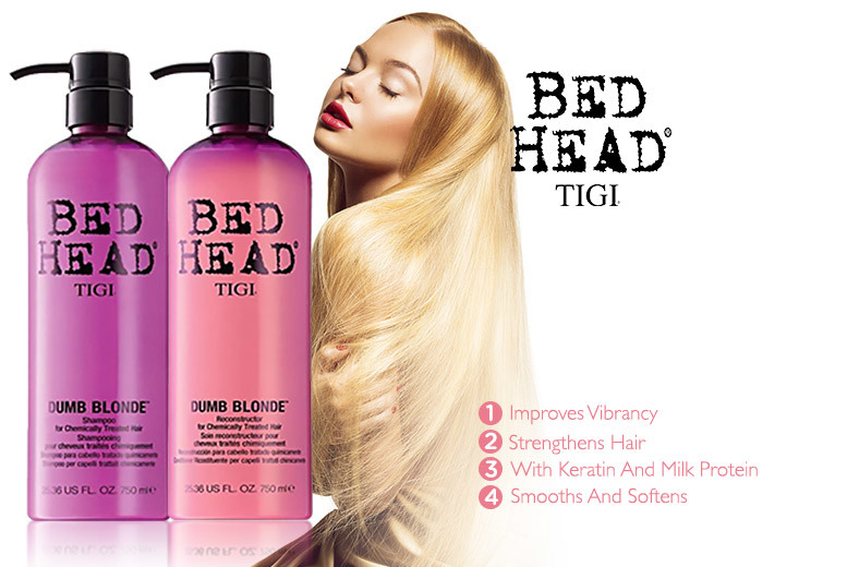 Tigi blonde. Tigi BH dumb blonde Conditioner 750 ml. Bed head Tigi blond для волос. Tigi Bed head dumb blonde. Tigi Bed head косметика для волос реклама.